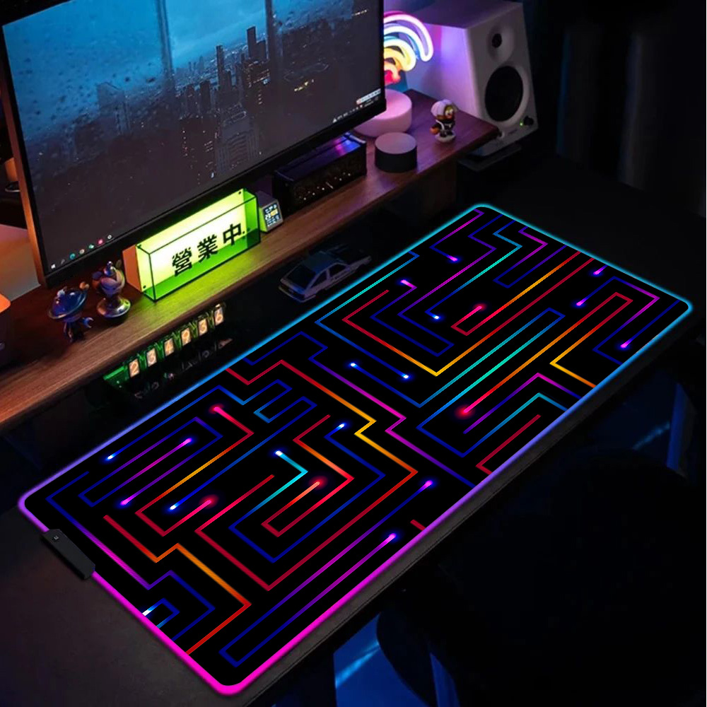 Xxl Mouse Pad 900x400 Neon Cir - огляд і ціна Desk Setup Tech