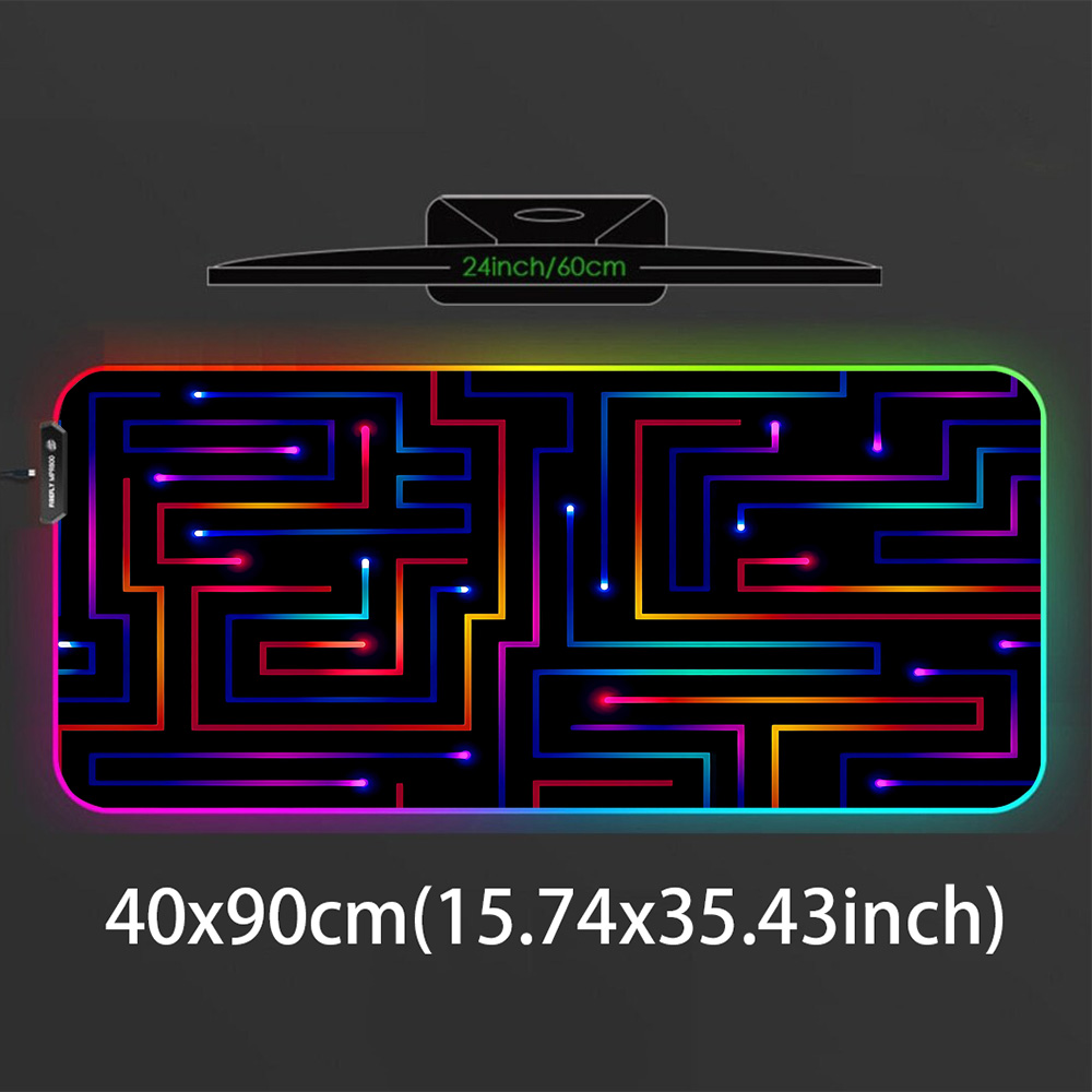 Xxl Mouse Pad 900x400 Neon Cir - огляд і ціна Desk Setup Tech