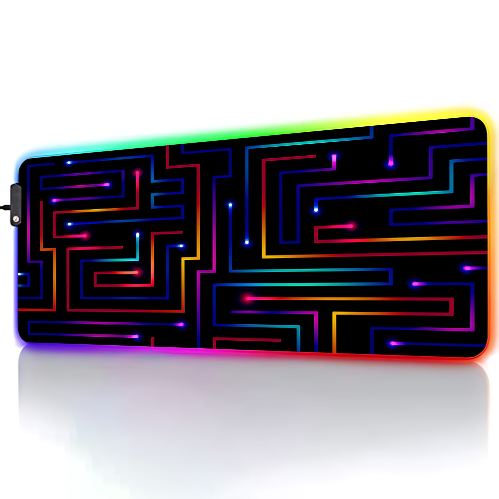 Xxl Mouse Pad 900x400 Neon Cir - огляд і ціна Desk Setup Tech